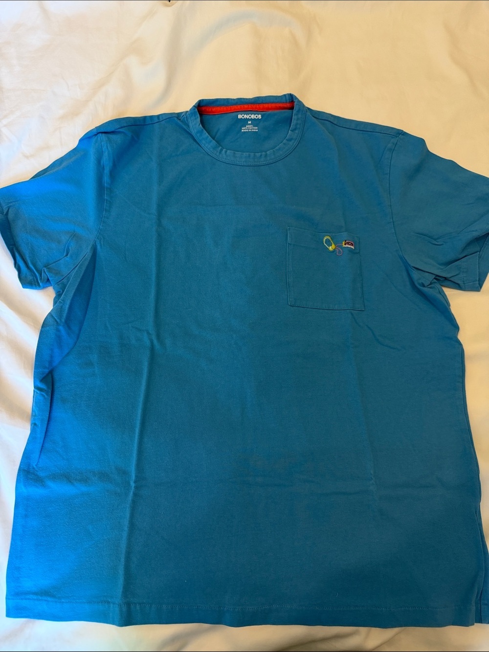 Bonobos Men's Bright Blue Oversized Pocket Tee